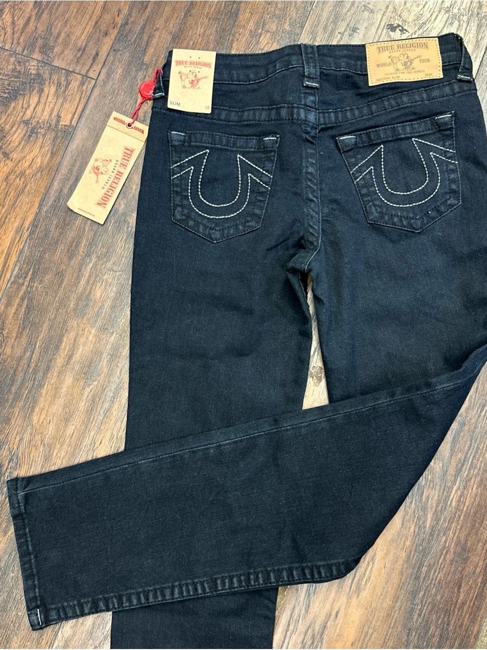 True Religion Jeans Section  Slim Seat Girls Kid Size 10 Denim <<<<411>>>>> - Picture 5 of 10